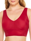 Calvin Klein Invisibles Smoothing Longline Bralette In Rebellious