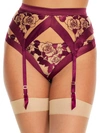 Dita Von Teese Rosabelle Garter Belt In Dark Cherry