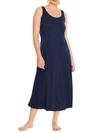 Hanro Cotton Deluxe Tank Nightgown In Deep Navy