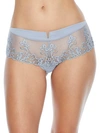 Simone Perele 'saga' Embroidered Boyshort Briefs In Secret Grey