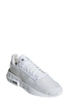 Adidas Originals Earth Runner Primeblue Sneaker In White/ White/ Black