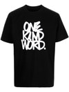 Sacai Slogan-print T-shirt In Schwarz