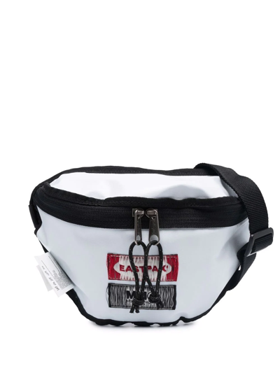 Mm6 Maison Margiela X Eastpak Logo Patch Belt Bag In Weiss