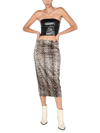 Rotate Birger Christensen Rotate Birgerchristensen Tasha Skirt In Animalier