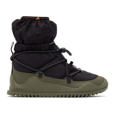 Adidas By Stella Mccartney “asmc Winterboot Cold.rdy High”运动鞋 In 黑色,绿色