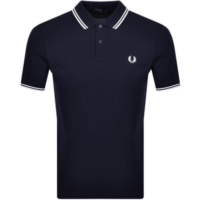 Fred Perry Twin Tipped Polo T Shirt Navy