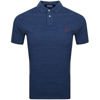 Polo Ralph Lauren Custom Slim Fit Spa Terry Polo Shirt In Blue