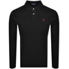 RALPH LAUREN RALPH LAUREN LONG SLEEVED POLO T SHIRT BLACK