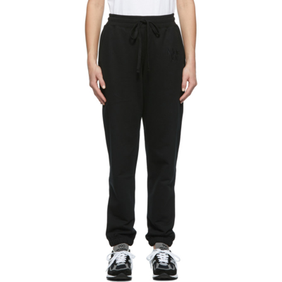 More Joy Embroidered Logo Lounge Pants In Black