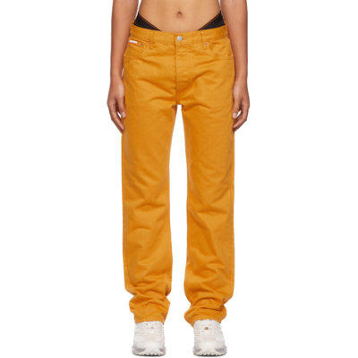 Heron Preston For Calvin Klein Orange Season 2 Straight-leg Jeans