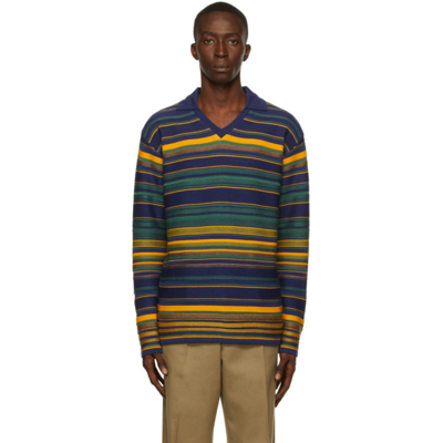 Bed J.w. Ford Multicolor Crow Sweater In Canaria