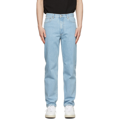 A.p.c. Martin Cropped Straight-leg Jeans In Washed Indigo