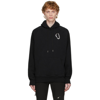 Heliot Emil Drawstring Cotton Hoodie In Blk01