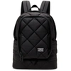 BURBERRY BLACK QUILTED LARGE DIAMOND BACKPACK