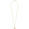 APC SUZANNE KOLLER EDITION GOLD RING PENDANT NECKLACE