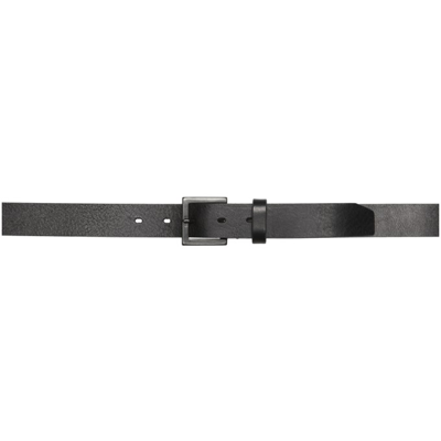 Yohji Yamamoto Black Cowskin Plain Belt