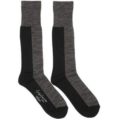 Yohji Yamamoto Grey Pile Long Socks