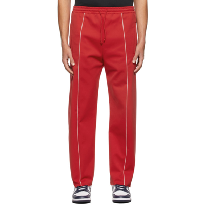 424 Contrast-trim Drawstring Track Pants In Red