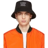 ETUDES STUDIO BLACK TRAINING STENCIL BUCKET HAT