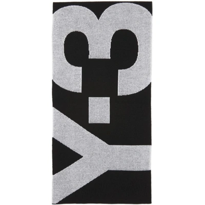 Y-3 Black Classic Logo Scarf