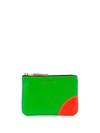 COMME DES GARÇONS ZIPPED COLOUR BLOCKED POUCH,15026216