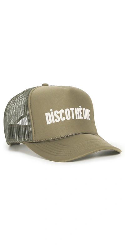 Clare V Discotheque Trucker Hat In Army