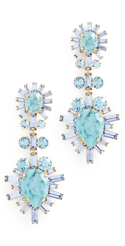 Elizabeth Cole June Earrings In Blue