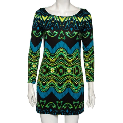 Pre-owned Diane Von Furstenberg Multicolor Printed Silk Tacita Tunic Dress S