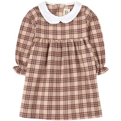Buddy & Hope Kids' Christmas Dress Merry Check In Red