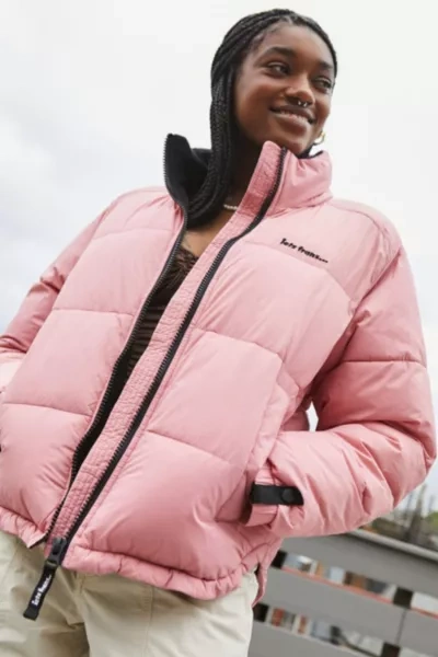 Iets Frans 90s Retro Puffer Jacket In Pink ModeSens