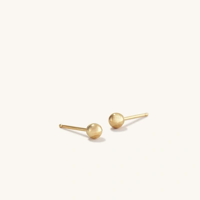 Mejuri Sphere Studs In Yellow