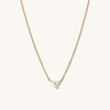 Mejuri Lotus Necklace In Vermeil