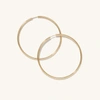 Mejuri Oversized Thin Hoops In Yellow