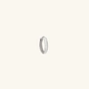 Mejuri Single Mini Hoop White Gold In Silver