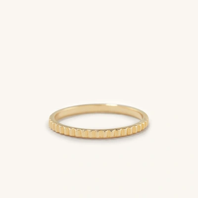 Mejuri Eternity Line Band In Yellow