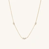Mejuri Floating Sapphire Necklace In Vermeil
