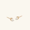 Mejuri Large Diamond Studs In Yellow