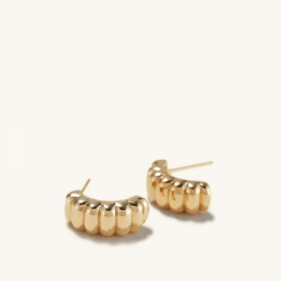 Mejuri Charlotte Hoops In Yellow