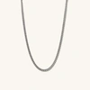 Mejuri Curb Chain Necklace Titanium In Yellow