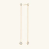 Mejuri Micro-pave Diamond Riviere Earrings In Yellow