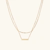 Mejuri Layered Bar Necklace In Vermeil