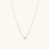 Mejuri Flower Necklace In Yellow