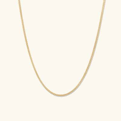 Mejuri Serpentine Chain Necklace In Yellow