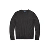 Polo Ralph Lauren Washable Cashmere Crewneck Sweater In Dark Granite Heather
