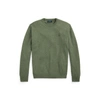 Polo Ralph Lauren Washable Cashmere Crewneck Sweater In Green Heather