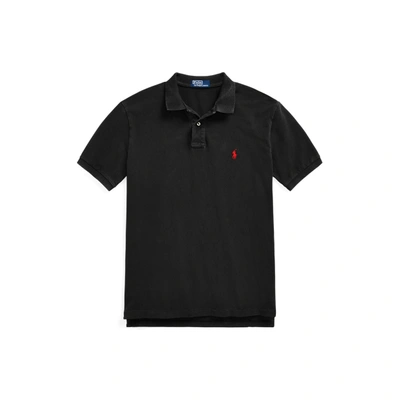 Ralph Lauren Original Fit Mesh Polo Shirt In Polo Black