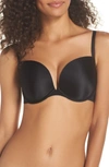 Le Mystere Second Skin Convertible Underwire Demi Bra In Black