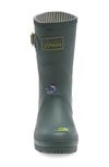 Joules Print Molly Welly Rain Boot In Green Birds