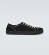 Maison Margiela Tabi Split-toe Cotton-canvas Trainers In Black