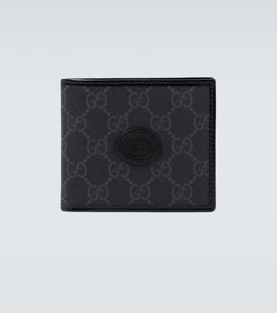 Gucci Gg Supreme Canvas Wallet In Чёрный